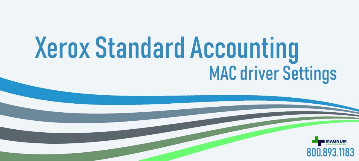 Xerox Standard Accounting Setup on a MAC