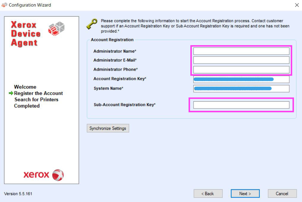 Page Connect Account Registration