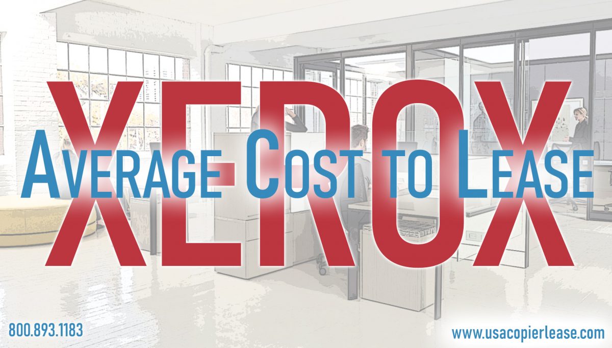 What is the average cost to lease a copier?