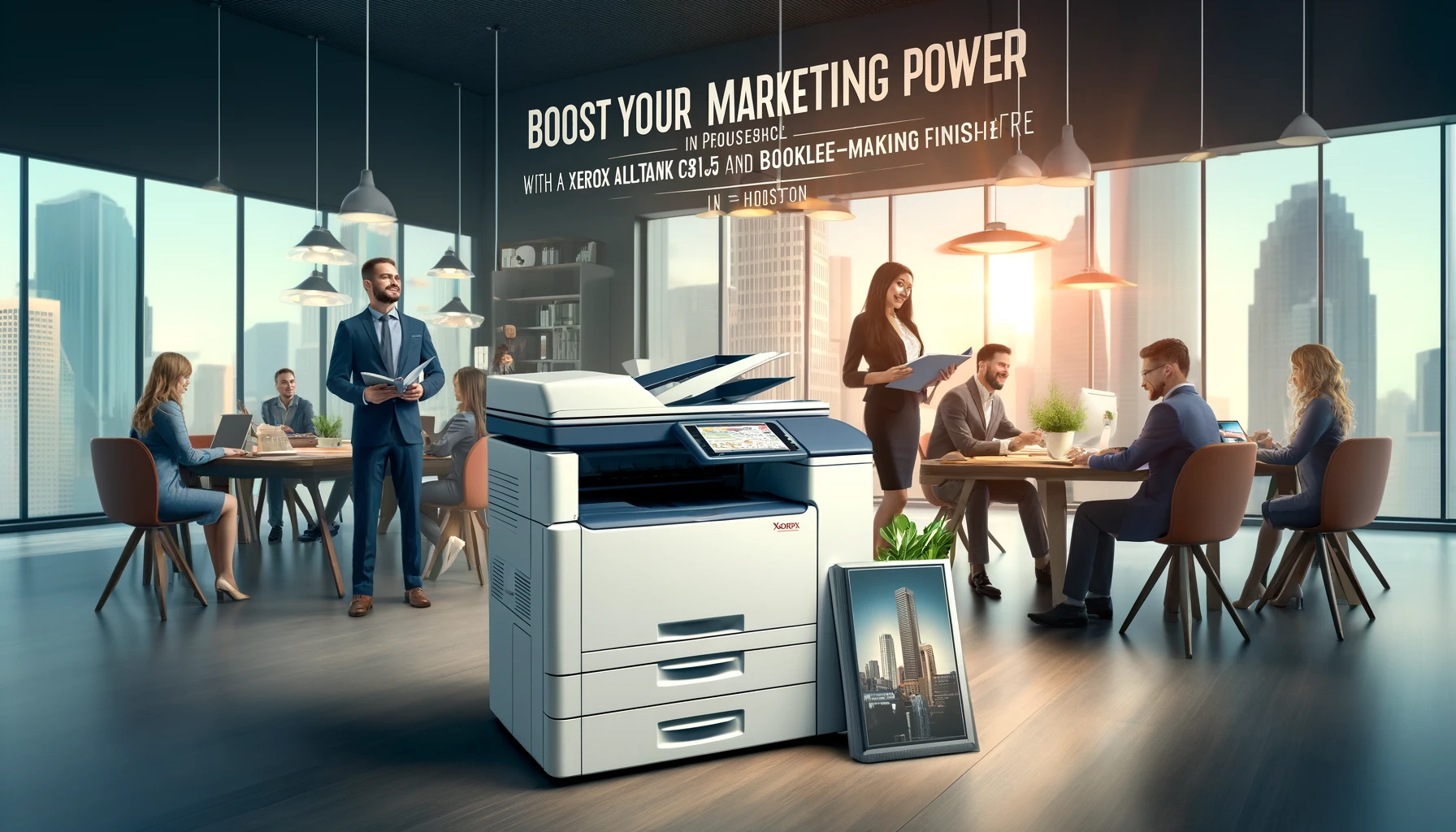 Marketing Power with a Xerox AltaLink C8155 and Booklet-Making Finisher
